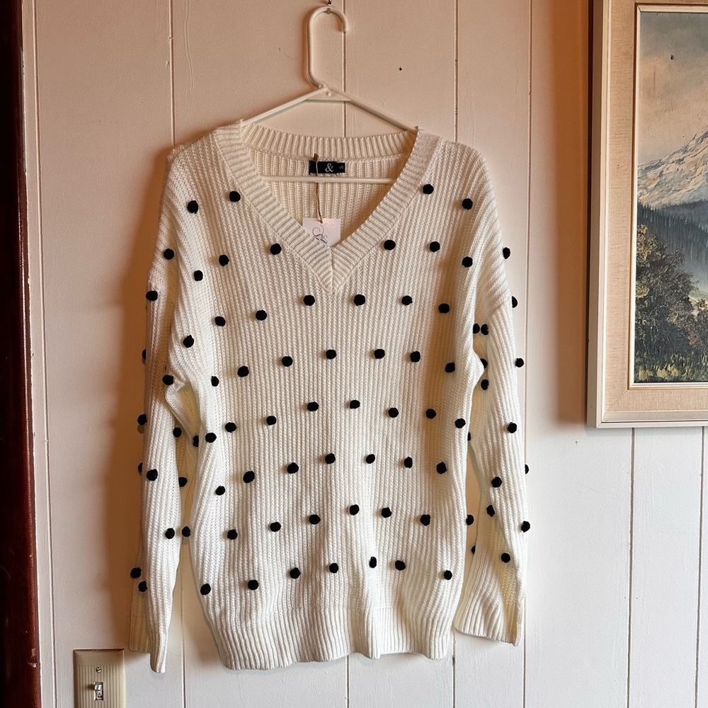 & BOUTIQUE BRAND | northern sparrow white sweater | SM